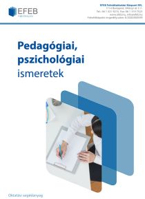 Pedagógiai, pszichológiai ismeretek